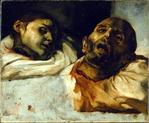 Теодор Жерико. Этюд с отрубленными головами (ок. 1819)